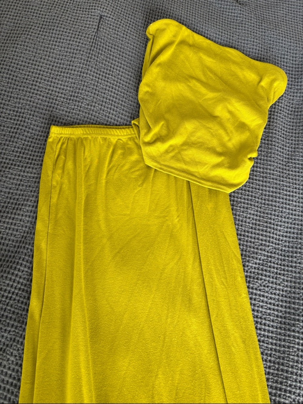 Chartreuse Tube Skirt - Lightweight Women’s Skirt